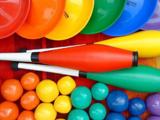 Circus skills workshops for parties