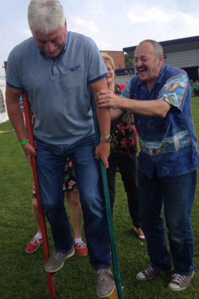 Stilt walking in a Circus Skills Workshop
