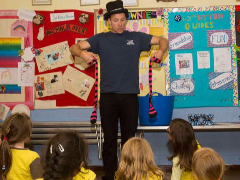 Circus Skills Workshops for Infant and Primary Schools