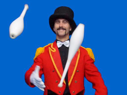 Circus skills workshops for circus themed events